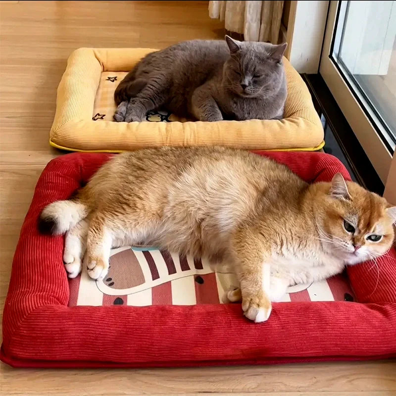 Summer Cartoon Pet Cooling Bed