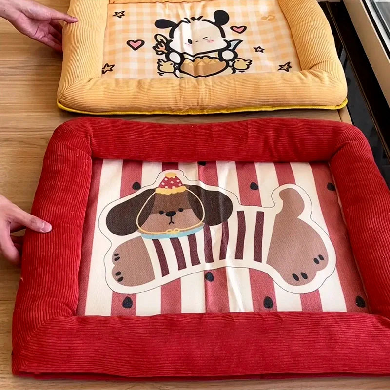 Summer Cartoon Pet Cooling Bed