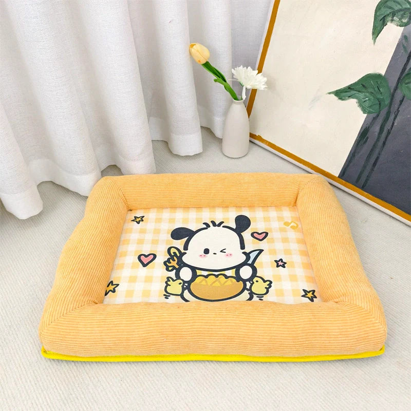 Summer Cartoon Pet Cooling Bed