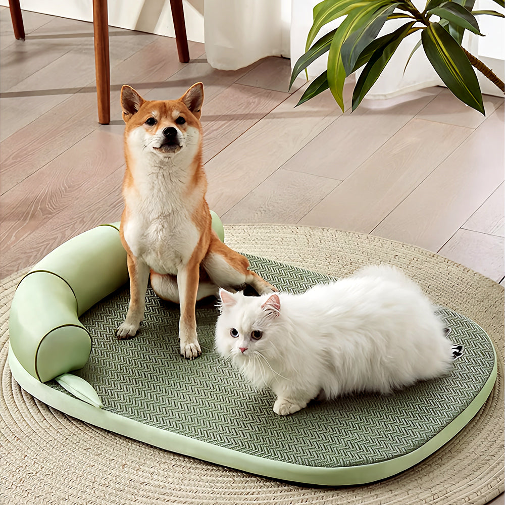 Summer Cooling Sofa Bed with Raised Neck Pillow