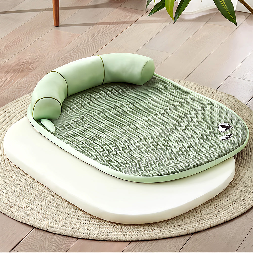 Summer Cooling Sofa Bed with Raised Neck Pillow