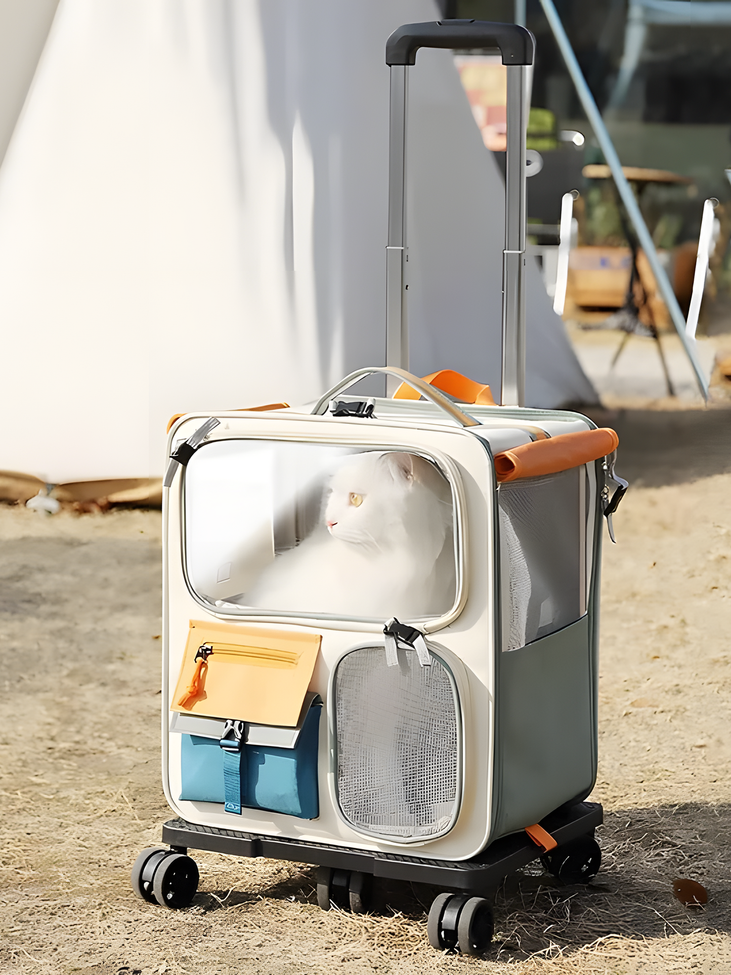 ZalloPaws Pet Carrier Trolley Bag