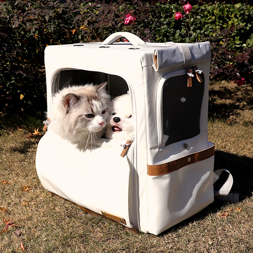 Large Oxford Fabric Pet Backpack & Trolley Case