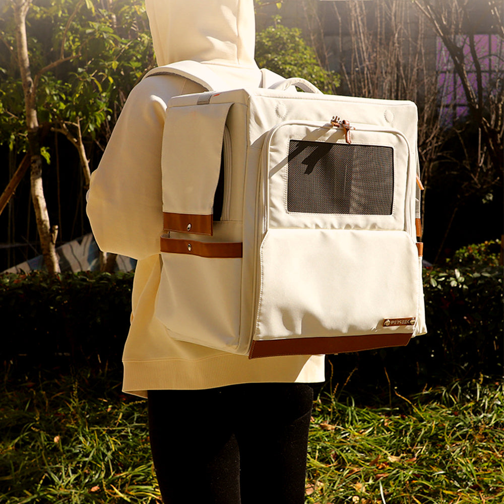 Large Oxford Fabric Pet Backpack & Trolley Case