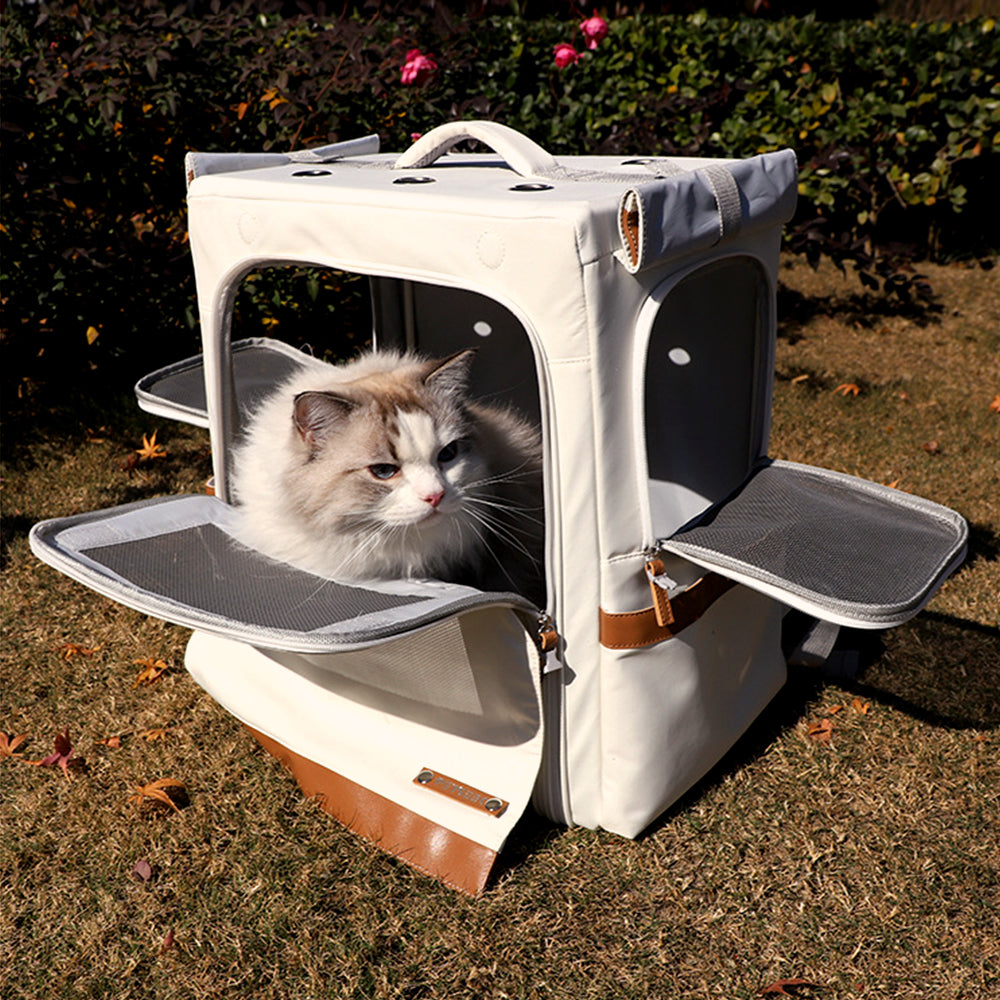 Large Oxford Fabric Pet Backpack & Trolley Case